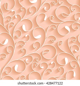 Seamless pattern. Ornament can be used as wallpaper. Seamless texture, for Valentine's Day, wedding, scrapbook, surface textures, gift wrapping paper. Vector illustration.