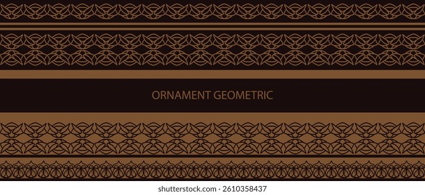 Seamless pattern ornament decorations design vector illustration geometric pattern