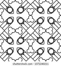 Seamless pattern. The ornament of the elements of Gothic architecture. Notre Dame. Can be used for wallpaper, textile, invitation card, wrapping, web page background.