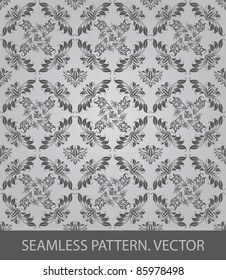 Seamless pattern, ornament floral, decorative background, vector