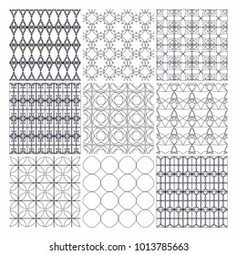 Seamless pattern ornament geometrical