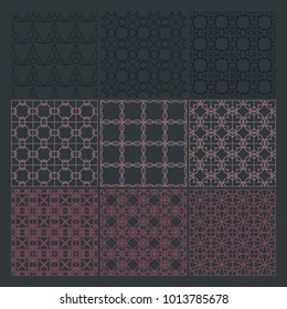 Seamless pattern ornament geometrical