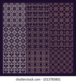 Seamless pattern ornament geometrical