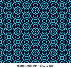 Seamless pattern. Ornament of lines and curls. Linear abstract background.