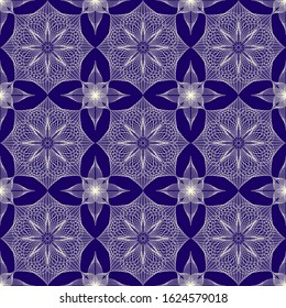 Seamless pattern ornament rich decorated with eastern ethnic lace. Old popular print ornate for wall-paper, textile and embroidery. Beautiful background. Geometric circle vector image.