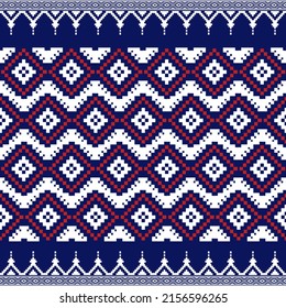 Seamless pattern ornament with simple geometric.