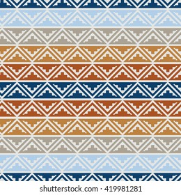 Seamless pattern. Ornament in style of the American Indians. Ethnic ornament. Ethnic print. Backgrounds.
