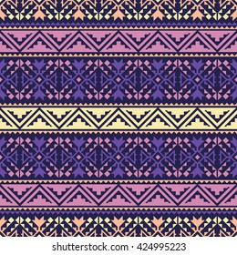 Seamless pattern. Ornament in style of the American Indians. Ethnic ornament. Ethnic print.