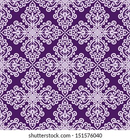 Seamless Pattern With Ornament. Vintage vector illustration.