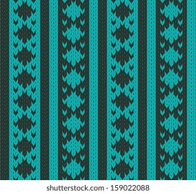 Seamless pattern ornamental knit imitation
