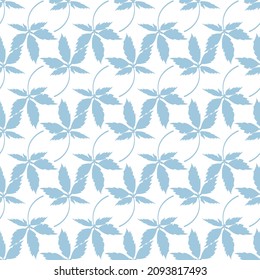 seamless pattern ornamental with leaves.vector