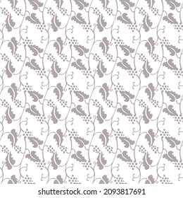 seamless pattern ornamental with leaves.vector