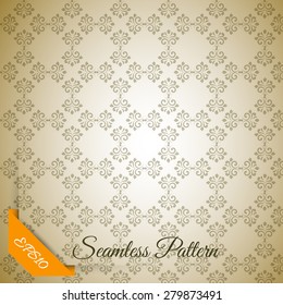 seamless pattern with ornamental squares, pattern concept