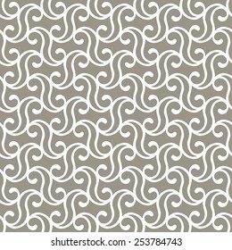 Seamless pattern. Ornamental pattern of the stylish lines and curls.