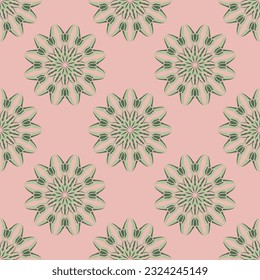 Seamless pattern with ornaments. Colorful texture for textile, wallpaper, packaging, scrapbook.