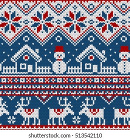 Imágenes, fotos de stock y vectores sobre Moose Christmas Pattern ...