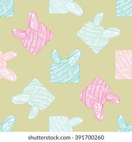 Seamless  pattern with ornate fancy box. Wallpaper, textile, backdrop, cover, wrapper.