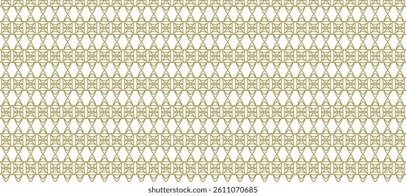 Seamless pattern outline geometric design ornament