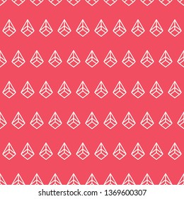 Seamless pattern with outlined shapes. Geometric background. Minimal style.
