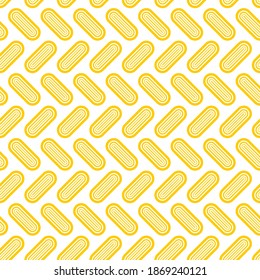 Seamless pattern of ovals. Geometric orange background.