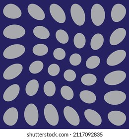 seamless pattern of ovals on a blue background, template for wallpaper, fabric, napkins, shawls, wrapper, packaging