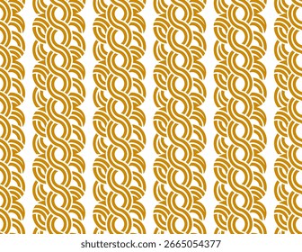 Um padrão perfeito de arcos sobrepostos e linhas curvas organizadas para criar um fluxo circular rítmico, perfeito para projetos de fundo decorativos modernos, abstratos e elegantes