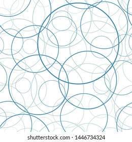 Seamless Pattern overlapping circles vector