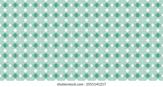 Seamless pattern of overlapping crosses in blue. Ornament, decoration, textile. Vector