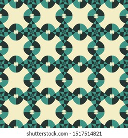Seamless pattern with overlapping diamonds on a light background.