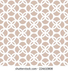 Seamless pattern of overlapping rings.  Abstract geometric texture.