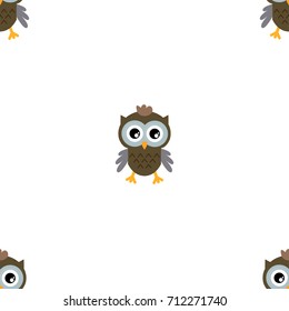 seamless pattern with owl