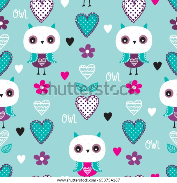 owl wrapping paper