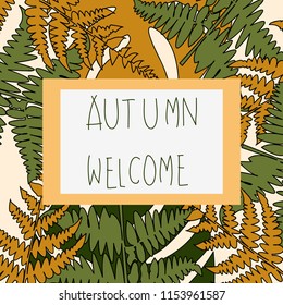 Seamless pattern of  Pack of pretty autumn leaves and flowers Vector