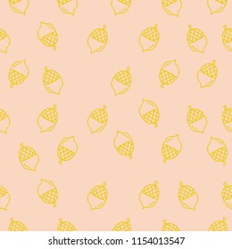 Seamless pattern of Pack of pretty autumn leaves and flowers vector