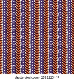 Seamless pattern. Paint brush chevrons, triangles and lines ornament. Hand drawn geometrical backdrop. Triangular shapes wallpaper. Geometric figures background. Ethnic motif. Textile print.