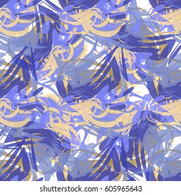Seamless pattern of paint smears
