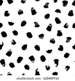 Seamless Pattern With Paint Stamps