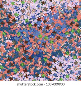 Seamless pattern. Painted blots scattered on an abstract background.