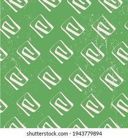 Seamless pattern with painted brush strokes. Ink illustration. Geometric pattern for wrapping paper. Monochrome design. Textures for a greeting card. Vector stock illustration.