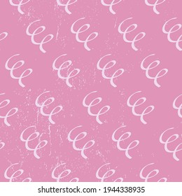 Seamless pattern with painted brush strokes. Ink illustration. Geometric pattern for wrapping paper. Monochrome design. Textures for a greeting card. Vector stock illustration.