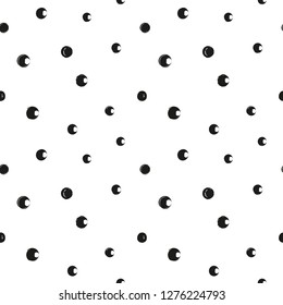 Seamless pattern with painted circles.