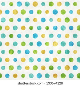 Seamless pattern with painted color circles