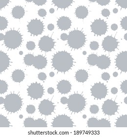 Seamless pattern with painted splash texture. Vector illustration
