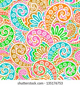 seamless pattern with paisley