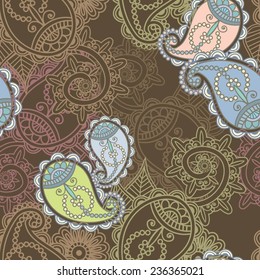 seamless pattern with paisley