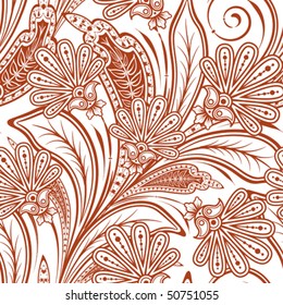 seamless pattern with paisley