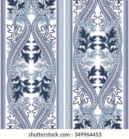 Patrón impecable con paisley. Fondo FLoral con adorno de filigre. Ilustración del vector