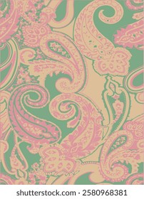 Seamless pattern, paisley, vector,all over pattern,