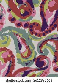 Seamless pattern, paisley, vector,all over pattern,