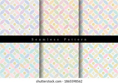 Seamless pattern with a pale pattern